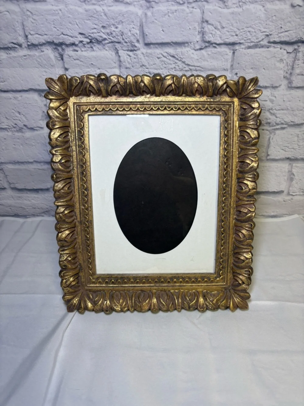 Antique Ornate Gold Gilt Baroque Style Picture Frame (11x13) Scroll Leaf Pattern